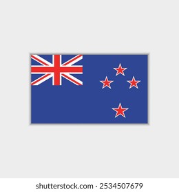 New Zealand national flag design Icon symbol vector illustration.