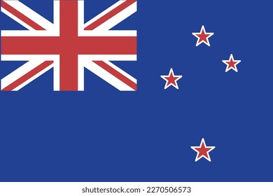 New Zealand national flag
vector illustration