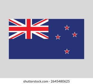 New Zealand National Flag Vector Illustration