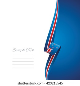 New Zealand right side brochure cover vector