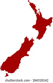 New Zealand Vector Map