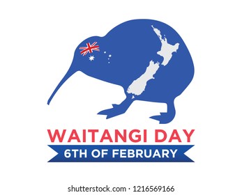New Zealand Waitangi Day on the 6th of February. VECTOR. 5K
