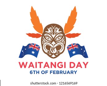 New Zealand Waitangi Day on the 6th of February. VECTOR. 5K