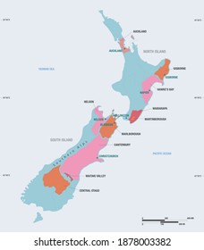 New Zealand Wine Region Map