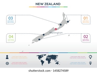 New Zealand-info graphics elements Vector illustration
