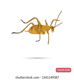 New Zeland grasshopper color flat icon for web and mobile design
