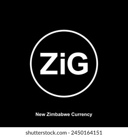 New Zimbabwe Currency Symbol, The Zimbabwe Gold Icon, ZiG Sign. Vector Illustration