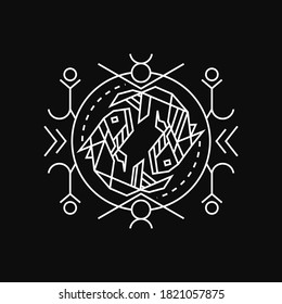 New Zodiac Sign Pisces for apparel, merchandise or other