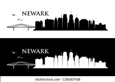 Newark skyline - United States of America USA - vector illustration