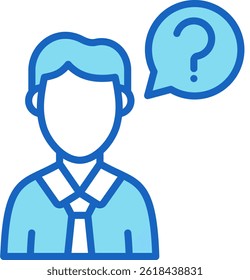 Newbie Icon Blue Vector Illustration