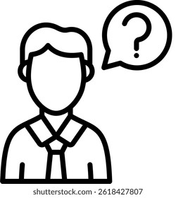 Newbie Icon Line Vector Illustration
