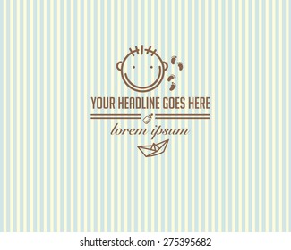Newborn album design template