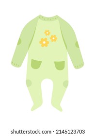 Newborn baby bodysuit. Vector illustration
