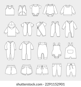 Newborn baby clothes set