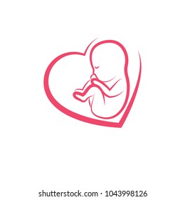Newborn baby drawn vector illustration isolated on white. Innocent child, happy concern concept.