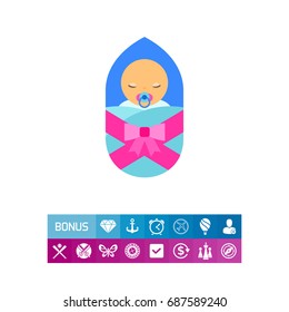 Newborn baby icon