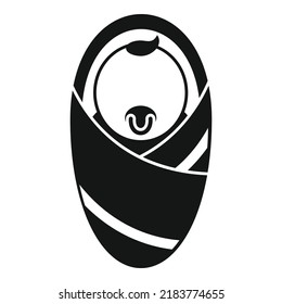 Neugeborene Symbol einfache Vektorgrafik. Leben für Erwachsene. Bühne