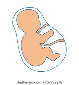 newborn baby isolated icon