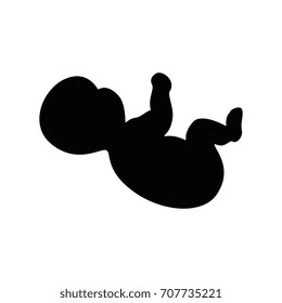 newborn baby isolated icon