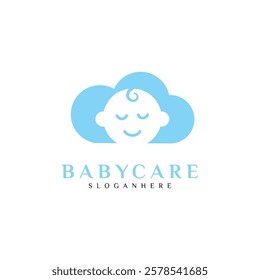 Newborn Baby Logo Template Design Vector