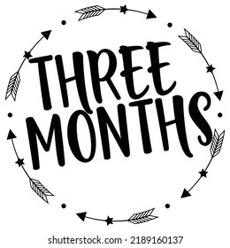 Newborn Baby Monthly Milestone Markers For DIY Acrylic Rounds