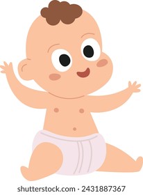 Baby sitzend Vektor-Illustration