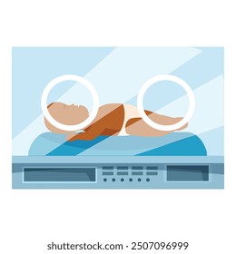 Newborn baby sleeping in incubator in hospital neonatal intensive care unit