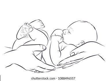 I Agree With Terms And Conditions - Baby Born Sketch PNG Image With  Transparent Background | TOPpng