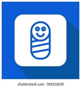 Newborn baby vector icon