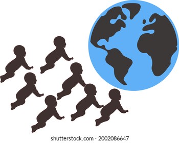 Newborn baby vector for your business.