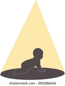 Newborn baby vector for your business.