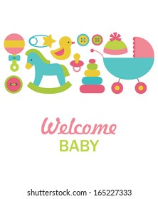newborn card design. vector illustration