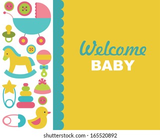 newborn card design. vector illustration