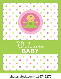 newborn card design. vector illustration