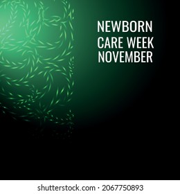 Newborn Care Week. Design suitable for greeting card poster and banner