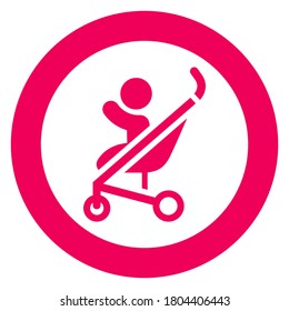 neonato, icono de moda circular sobre fondo blanco
