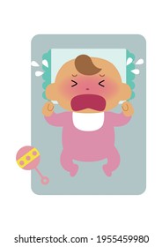 A newborn clip art,
design material "Newborn baby".