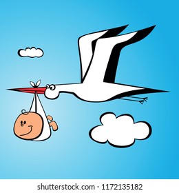 newborn congratulation card vector