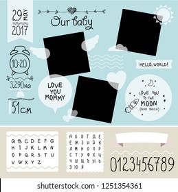 Newborn design cute set