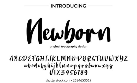 Newborn - Elegant Script Font for Smooth Handwritten Design and Creative Typography