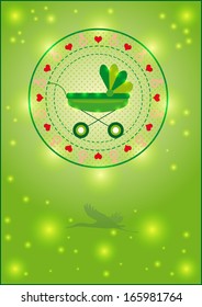 Newborn girl poster 