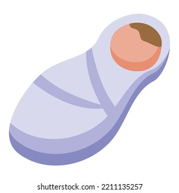 Newborn icon isometric vector. Baby child. Kid toddler