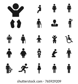 newborn icon. people vector collection.