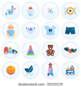 Newborn icon set.