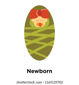 Newborn icon vector isolated on white background, Newborn transparent sign , family symbols