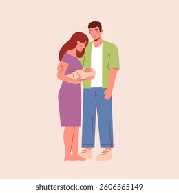 newborn illustration. baby vector illustration