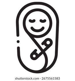 Neugeborenes modernes Vektorsymbol - Minimale Illustrationssymbolvorlage für Web Mobile App UI Design