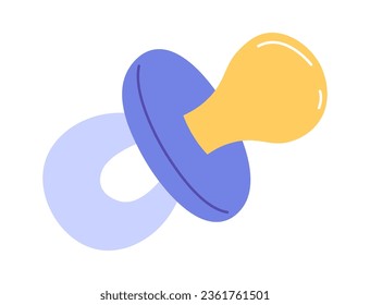 Newborn Pacifier Icon Vector Illustration