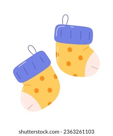 Neugeborene Socken Symbol Vektorgrafik