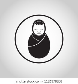 Newborn vector logo icon illustration
